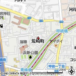 愛知県名古屋市瑞穂区荒崎町周辺の地図