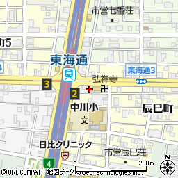 ホームメイトＦＣ東海通駅前店周辺の地図