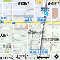 名古屋土古郵便局周辺の地図