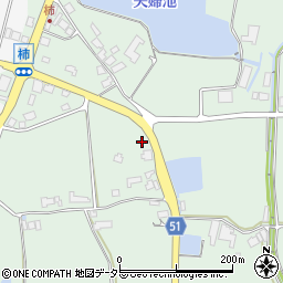 岡山県勝田郡奈義町柿170周辺の地図