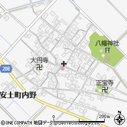 滋賀県近江八幡市安土町内野727周辺の地図