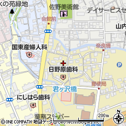 静岡県三島市南田町1-23周辺の地図