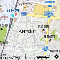 滋賀県東近江市八日市本町7周辺の地図