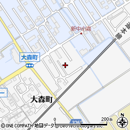 滋賀県近江八幡市大森町6周辺の地図