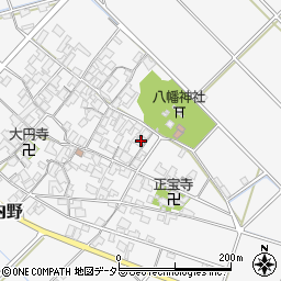 滋賀県近江八幡市安土町内野136周辺の地図