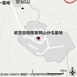 航空自衛隊　峯岡山分屯基地周辺の地図