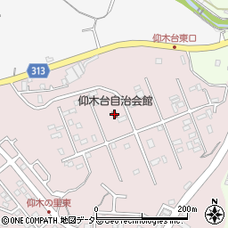 仰木台自治会館周辺の地図
