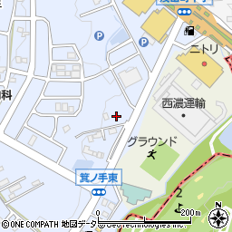 愛知県日進市赤池町箕ノ手2-1679周辺の地図