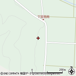 兵庫県丹波篠山市下筱見168周辺の地図