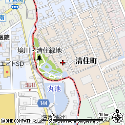 静岡県三島市清住町7周辺の地図