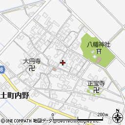 滋賀県近江八幡市安土町内野143周辺の地図