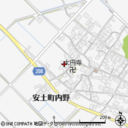 滋賀県近江八幡市安土町内野1056周辺の地図