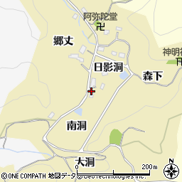 愛知県豊田市小呂町南洞周辺の地図