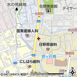 静岡県三島市南田町1-12周辺の地図