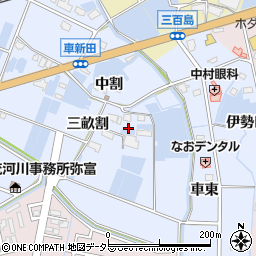 愛知県弥富市鯏浦町天王割周辺の地図