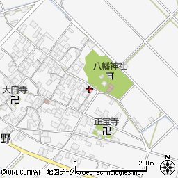 滋賀県近江八幡市安土町内野135周辺の地図
