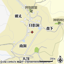 愛知県豊田市小呂町南洞345周辺の地図