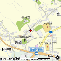 京都府南丹市園部町上木崎町寺ノ下周辺の地図