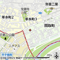 愛知県名古屋市瑞穂区関取町4周辺の地図