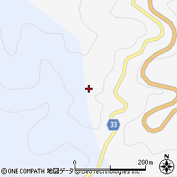 愛知県設楽町（北設楽郡）川向（横山）周辺の地図