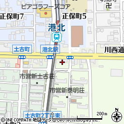 愛知県名古屋市港区川西通5丁目37周辺の地図
