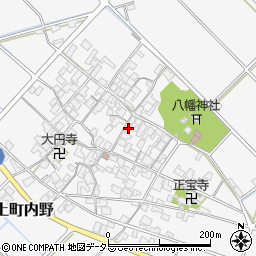 滋賀県近江八幡市安土町内野157周辺の地図