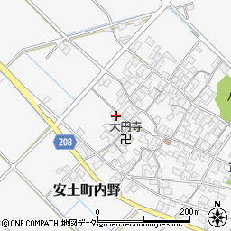 滋賀県近江八幡市安土町内野1052周辺の地図
