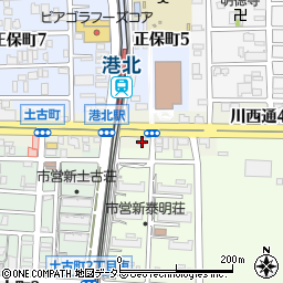 愛知県名古屋市港区川西通5丁目38周辺の地図