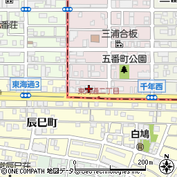 愛知県名古屋市熱田区五番町21周辺の地図