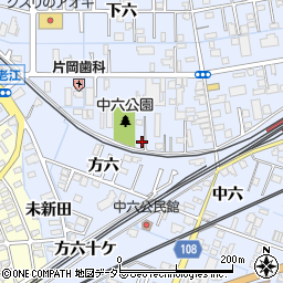 愛知県弥富市鯏浦町下六21周辺の地図