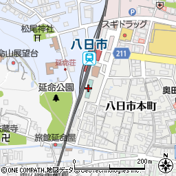 ホテルルートイン東近江八日市駅前周辺の地図