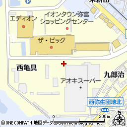 愛知県弥富市五明町周辺の地図