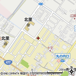 滋賀県近江八幡市十王町周辺の地図