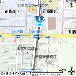愛知県名古屋市港区川西通5丁目34周辺の地図