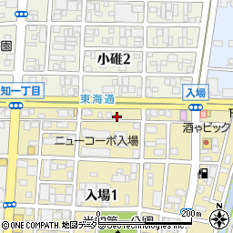 松屋入場店周辺の地図
