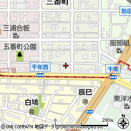 愛知県名古屋市熱田区三番町21-28周辺の地図