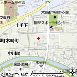 京都府南丹市園部町木崎町（上ヲサ）周辺の地図