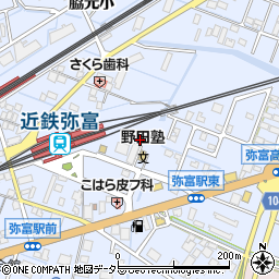 愛知県弥富市鯏浦町西前新田周辺の地図
