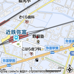 愛知県弥富市鯏浦町（西前新田）周辺の地図