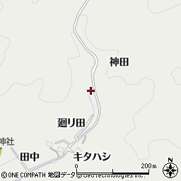 愛知県豊田市東大島町（神田）周辺の地図