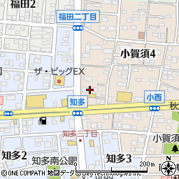 フロイデ小賀須周辺の地図
