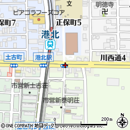 愛知県名古屋市港区川西通5丁目周辺の地図
