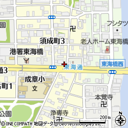 愛知県名古屋市港区川西通1丁目11周辺の地図