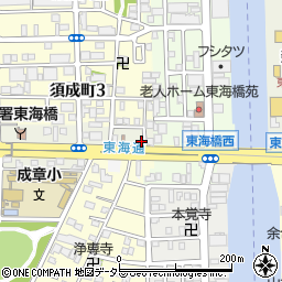 愛知県名古屋市港区川西通1丁目15周辺の地図