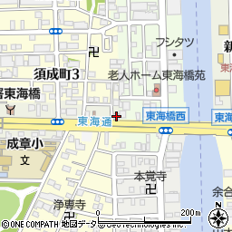 愛知県名古屋市港区川西通1丁目3周辺の地図