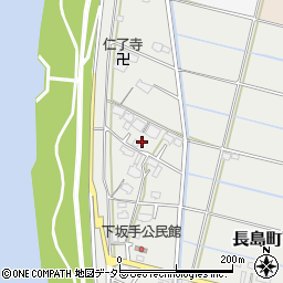 三重県桑名市長島町下坂手周辺の地図