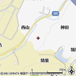 愛知県豊田市滝見町西山周辺の地図