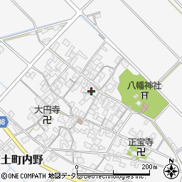 滋賀県近江八幡市安土町内野721周辺の地図