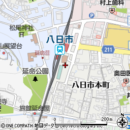 滋賀県東近江市八日市本町1周辺の地図
