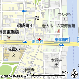 愛知県名古屋市港区川西通1丁目14周辺の地図